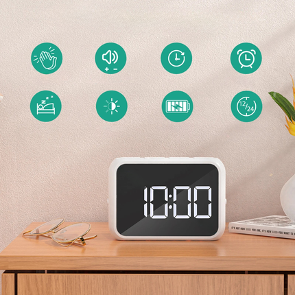 Despertador de sobremesa digital doble alarma
