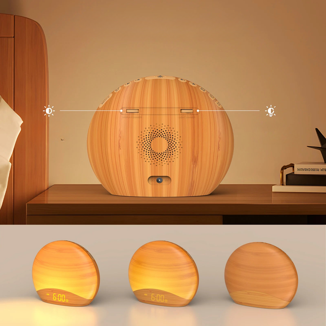Despertador luminoso con sonidos de naturaleza