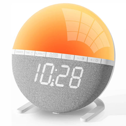Despertador luminoso con simulador de amanecer