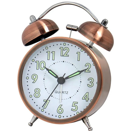 Despertador de diseño vintage doble campana