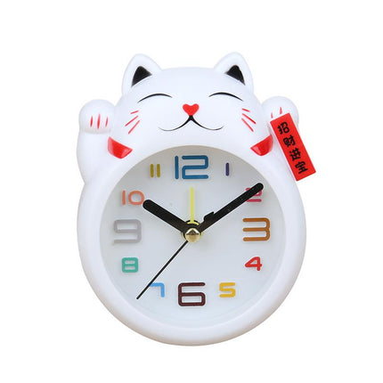 Despertador infantil analógico forma de gato