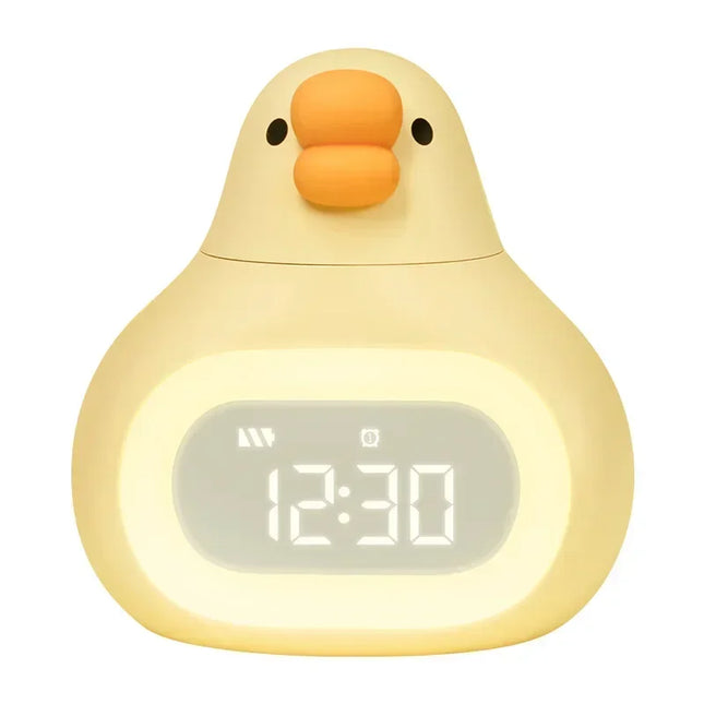 Despertador infantil pato con luz nocturna