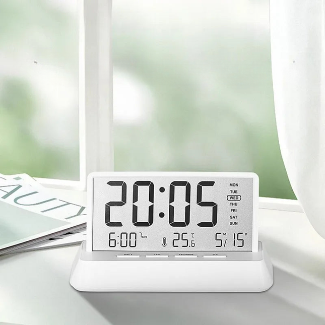 Despertador digital de viaje con termómetro