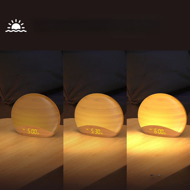Despertador luminoso con sonidos de naturaleza