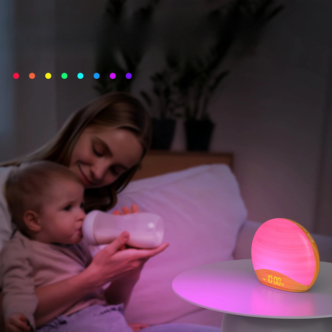 Despertador luminoso con sonidos de naturaleza