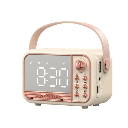 Radio despertador infantil bluetooth estilo vintage