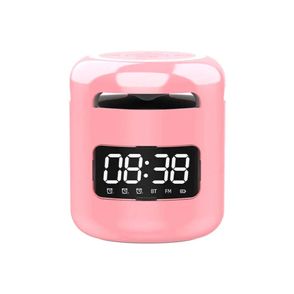Despertador de diseño con altavoz Bluetooth