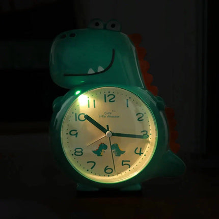 Despertador infantil analógico de dinosaurio