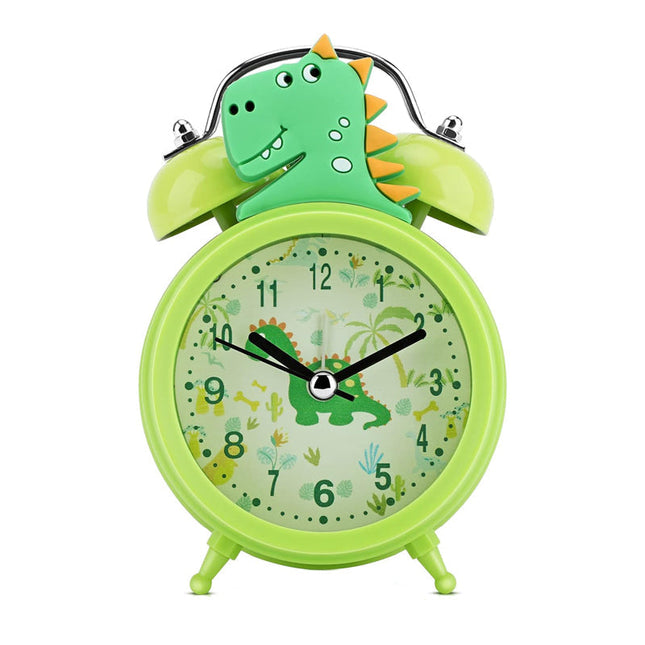Despertador infantil de dinosaurio color verde