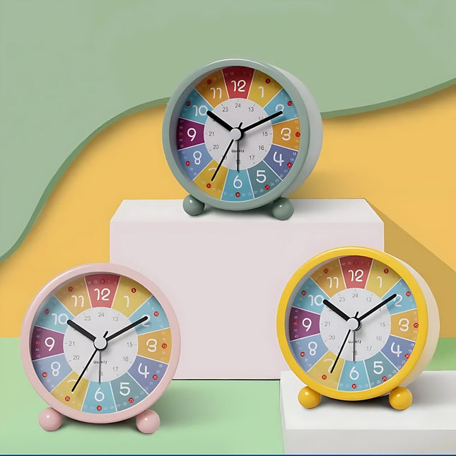 Despertador infantil educativo analógico silencioso