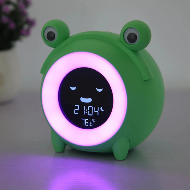 Despertador infantil educativo diseño de rana