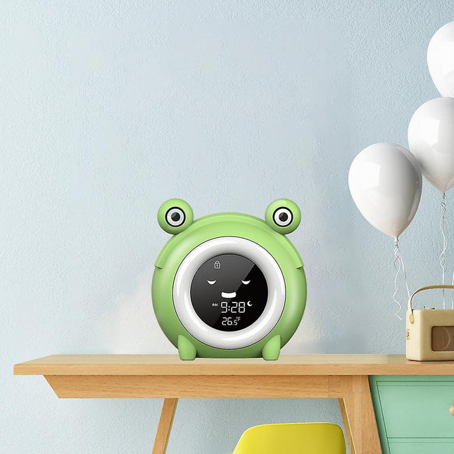 Despertador infantil educativo diseño de rana