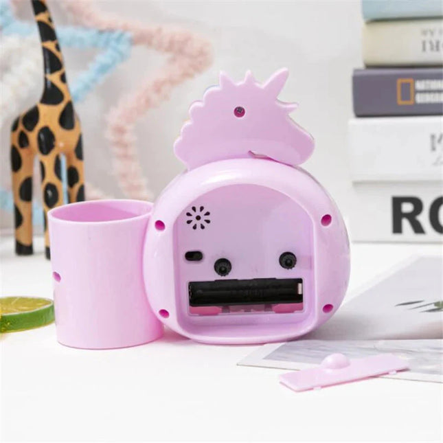 Despertador unicornio infantil con portalápices