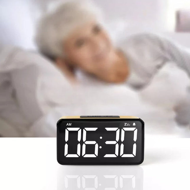 Despertador digital con números grandes
