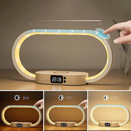 Lámpara de mesita con despertador luminoterapia