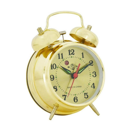 Reloj despertador de cuerda con campanas