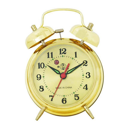 Reloj despertador de cuerda con campanas