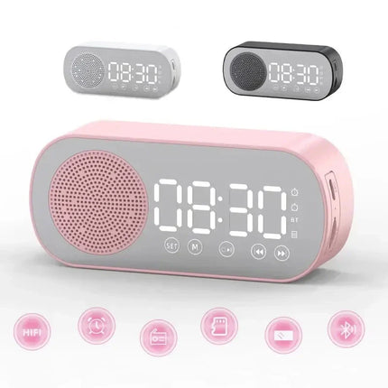Despertador digital con radio y altavoz