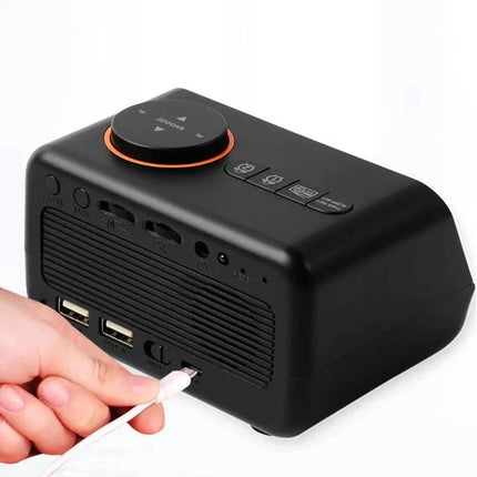 Radio despertador digital con batería recargable