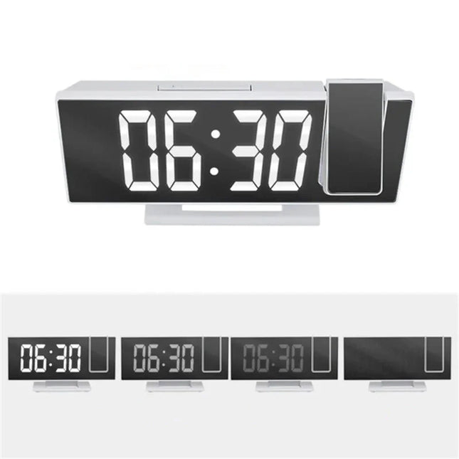 Despertador con proyector digital color blanco