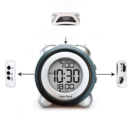 Despertador digital con alarma fuerte