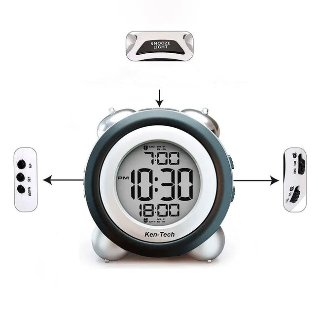 Despertador digital con alarma fuerte