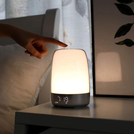 Lámpara despertador con simulador de amanecer