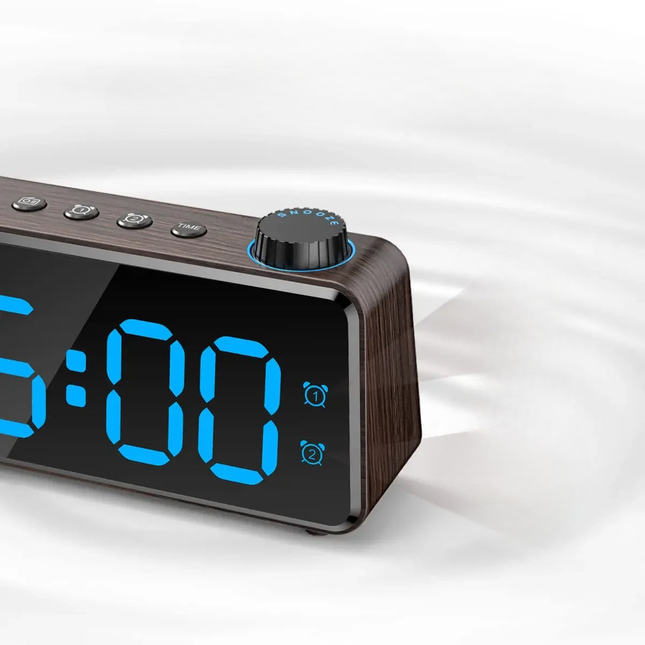 Radio despertador digital alimentado por red