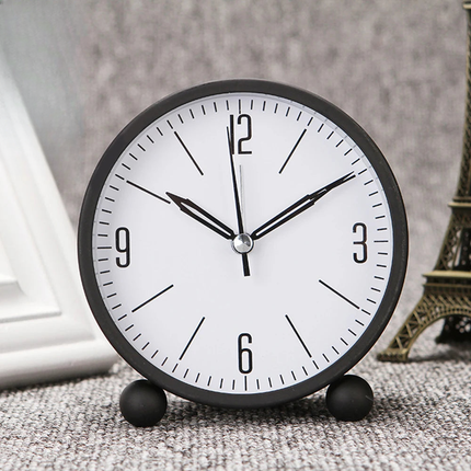 Reloj despertador analógico redondo minimalista