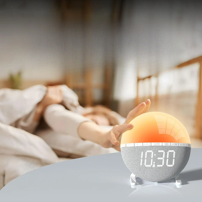 Despertador luminoso con simulador de amanecer