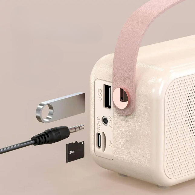 Radio despertador infantil bluetooth estilo vintage