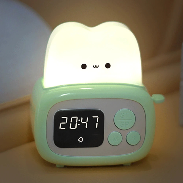 Despertador infantil digital con luz nocturna