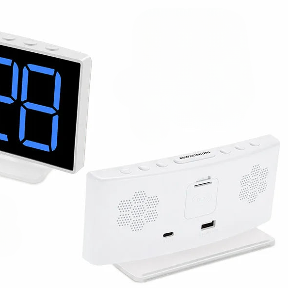 Despertador luminoso con doble alarma programable