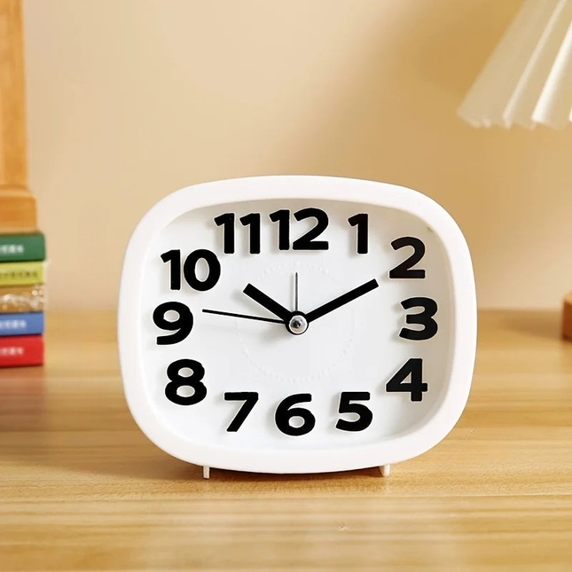 Despertador analógico a pilas números grandes