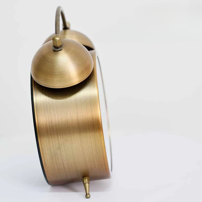 Despertador vintage floral a pilas