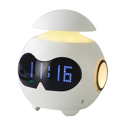 Despertador robot con indicador día noche