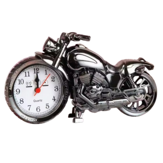 Reloj despertador vintage forma de motocicleta