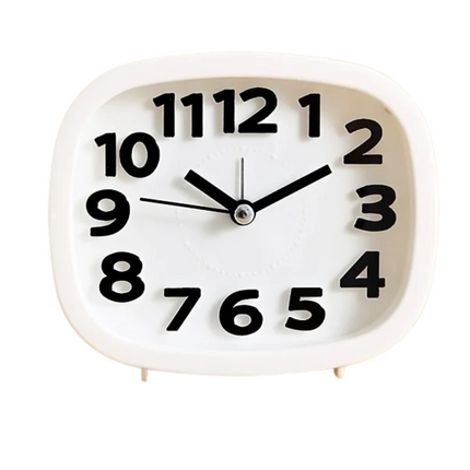 Despertador analógico a pilas números grandes