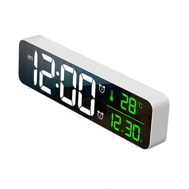 Despertador digital con fecha y temperatura
