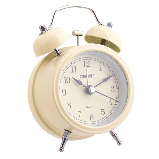 Despertador vintage beige con doble campana