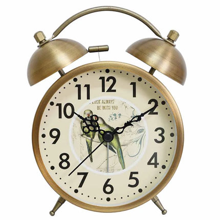 Despertador vintage floral a pilas