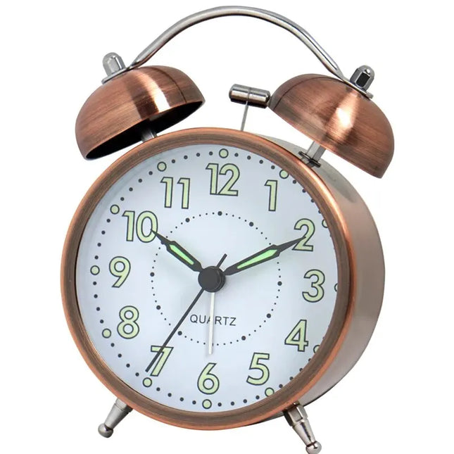Despertador de diseño vintage doble campana