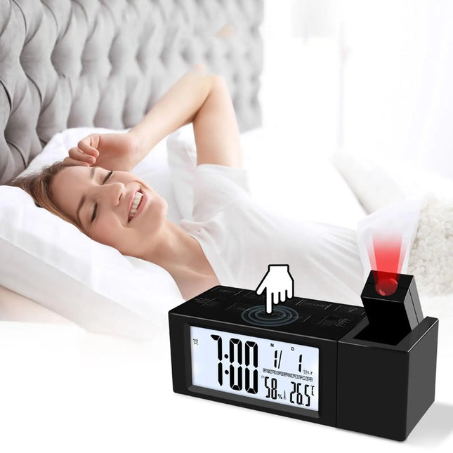 Despertador digital con proyector de techo