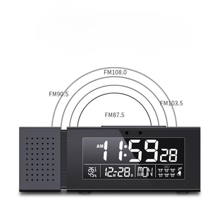 Radio despertador digital con pantalla grande