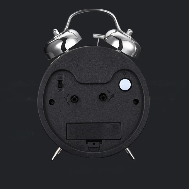 Despertador metálico vintage con doble campana