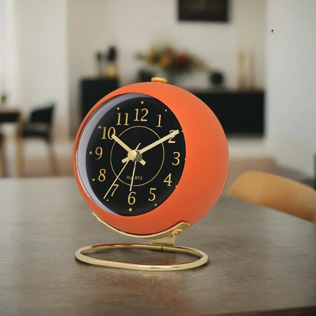 Despertador analógico redondo de diseño