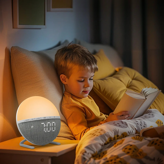 Despertador luminoso con simulador de amanecer