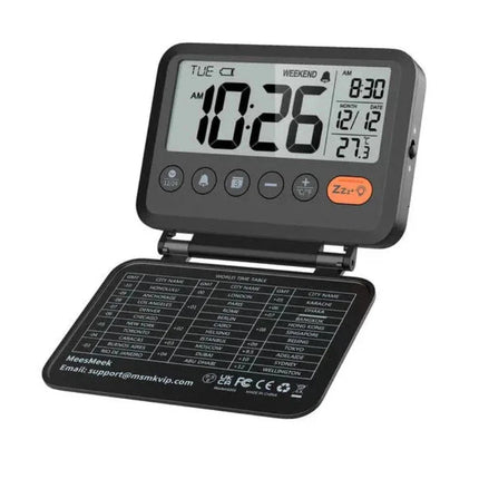 Despertador de viaje pequeño y plegable