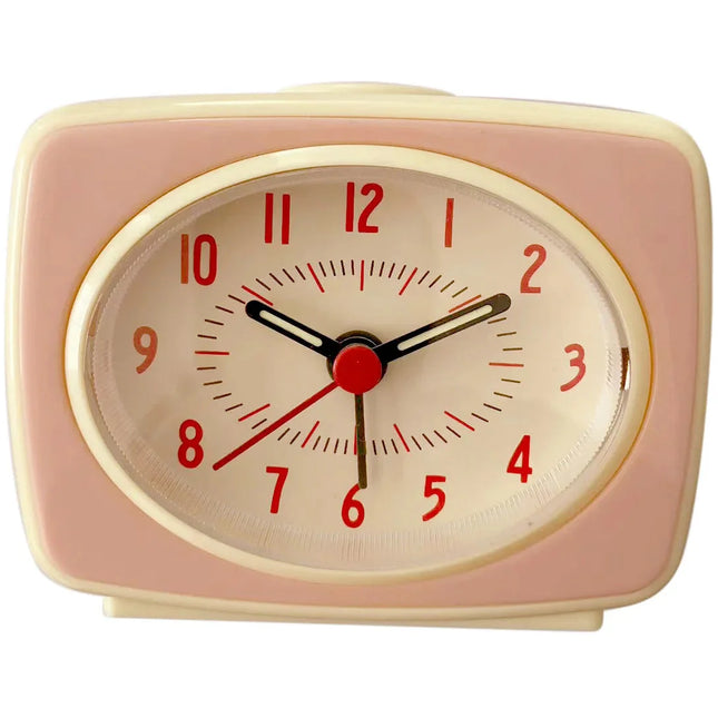 Pequeño despertador analógico de diseño retro
