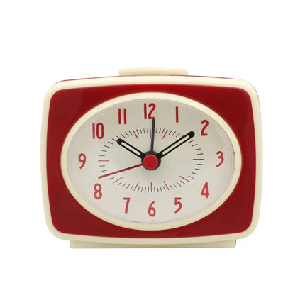 Pequeño despertador analógico de diseño retro
